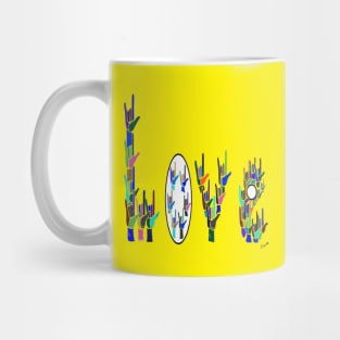 ASL Love Hands Mug